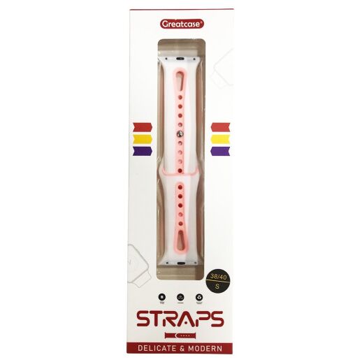 Ремінець силіконовий LINE 2 COLORS для APPLE WATCH 38 | 40 | 41 мм LARGE