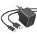 Мережевий зарядний пристрій HOCO CS12A QC3.0 USB + КАБЕЛЬ USB - Micro-USB ЧОРНИЙ