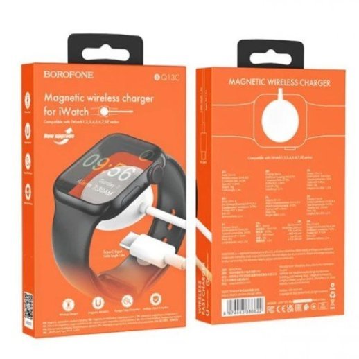 Бездротовий зарядний пристрій BOROFONE BQ13C для годинника з TYPE-C роз'ємом
