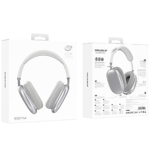 Бездротові повнорозмірні навушники BOROFONE BO22 PLUS, сталевий