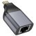 Перехідник HOCO UA35 Type-C - RJ45, сірий