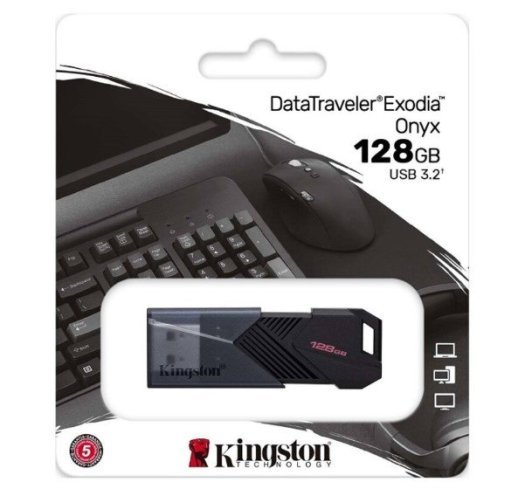 USB флеш 128GB Kingston DT Exodia Onyx USB 3.2 Black