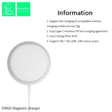 Бездротова зарядка MagSafe DENMEN DW02 magnet wireless charger