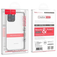 Силіконова накладка HOCO LIGHT SERIES для APPLE iPhone 14 PRO 6,1", прозорий