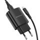 СЗУ Borofone BN1 (1USB/2,1A) + USB - MicroUSB (черный)