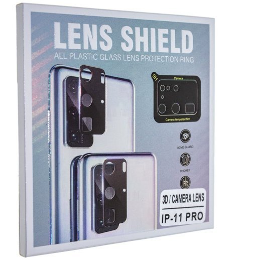Захисне скло для камери 3D LENS SHIELD APPLE IPHONE 11 PRO чорний