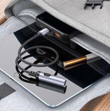 Прикурювач HOCO UA30 Type-C, ЧОРНИЙ