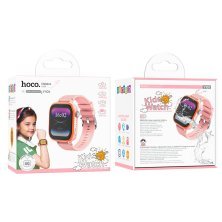 Годинник HOCO Y101 children watch with call function 4G, РОЖЕВИЙ