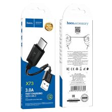 USB кабель HOCO X73 USB - Type-C 1 MЕТР ЧОРНИЙ