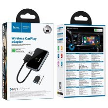 Адаптер бездротового CarPlay HOCO HU1 Way Car Wireless CarPlay Adapter (USB-A/Type-C), чорний