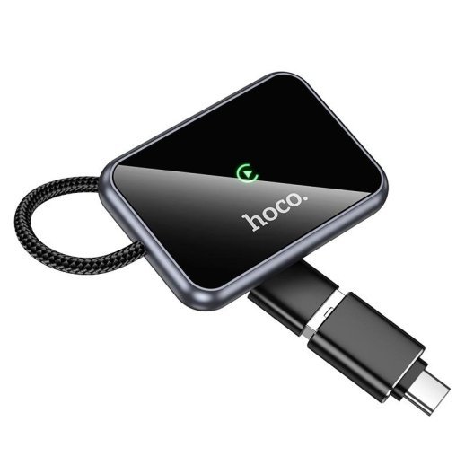 Адаптер бездротового CarPlay HOCO HU1 Way Car Wireless CarPlay Adapter (USB-A/Type-C), чорний