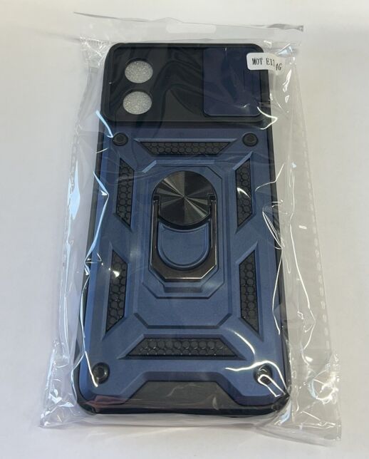 Armor Case With Curtain for Motorola E13 4G Dark Blue