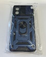 Armor Case With Curtain for Motorola E13 4G Dark Blue