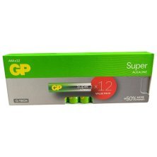Батарейка AAA лужна GP Super G-TECH 24A LR03 1.5V, 12 штук