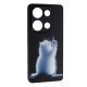Накладка Fashion Mix для Xiaomi Redmi Note 13 Pro (4G) /Poco M6 Pro (4G) White Cat