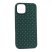 Накладка Шкіра Плетіння для Apple iPhone 13/14 Green
