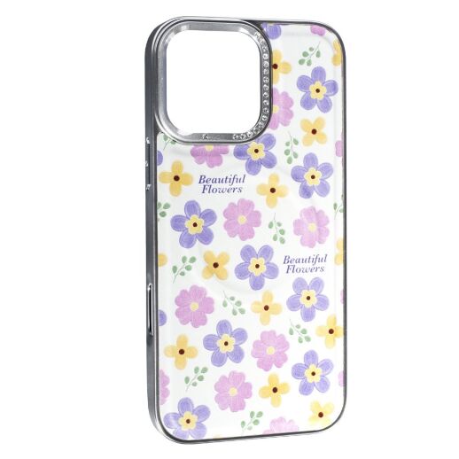 Накладка Cute Flowers Case with MagSafe для Apple iPhone 16 Pro Milk