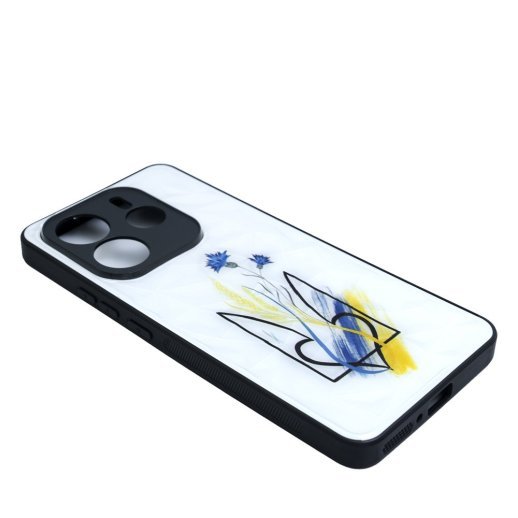 Накладка Prisma UA для Xiaomi Redmi Note 14 (5G) Ukraine with flowers