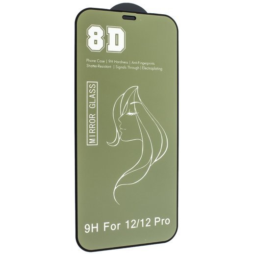 Захисне скло 8D MIRROR APPLE IPHONE 12 | 12 PRO 6,1"