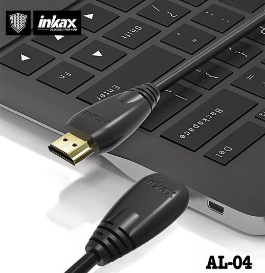 Кабель HDMI INKAX AL-04 1,50 метра 4K чорний