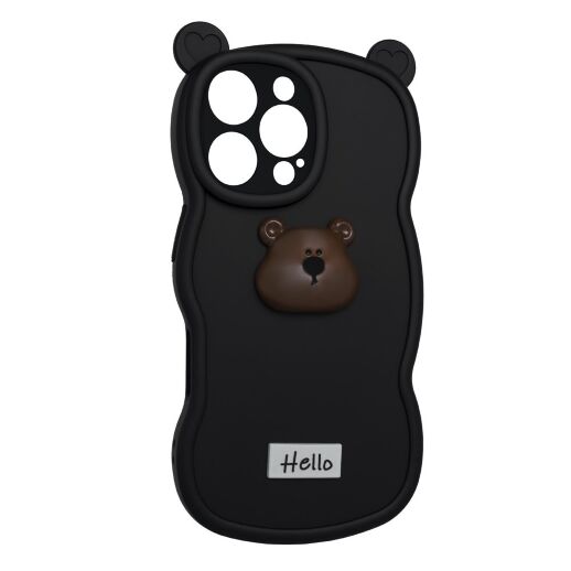 Силікон Hello Bear для Apple iPhone 16 Pro Black