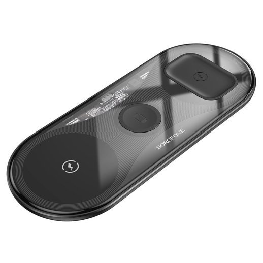 Бездротовий зарядний пристрій BOROFONE BQ19 3в1 (для телефону, годинника та навушників) з TYPE-C роз'ємом