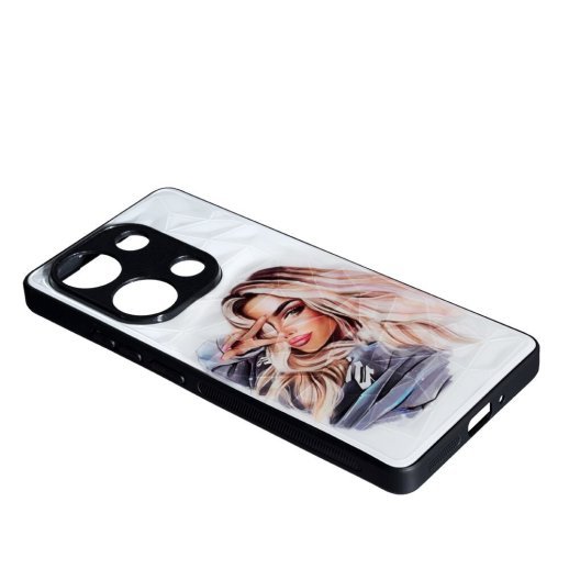 Накладка Prisma Ladies New для Xiaomi Redmi Note 13 Pro (4G) /Poco M6 Pro (4G) Girl in a hoodie