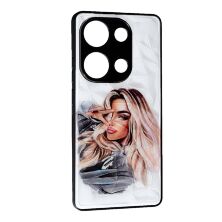Накладка Prisma Ladies New для Xiaomi Redmi Note 13 Pro (4G) /Poco M6 Pro (4G) Girl in a hoodie