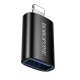 Перехідник OTG BOROFONE BV26 Lightning  -  USB 2.0, чорний