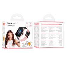 Годинник HOCO Y104 children phone-watch 4G, РОЖЕВИЙ