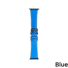 Ремінець для Apple Watch Leather 42/44mm Blue