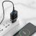 Мережевий зарядний пристрій HOCO C12Q SMART USB QC3.0 + кабель USB - TYPE-C, чорний