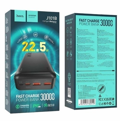 Power Bank HOCO J101B Astute 22.5W 30000 mAh чорний