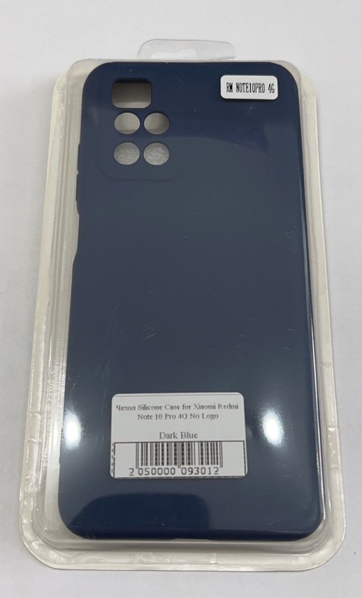 Чохол Silicone Case for Xiaomi Redmi Note 10 Pro 4G No Logo Black