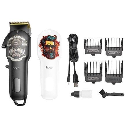 Електрична машинка для стрижки HOCO HP20 з цифровим дисплеєм, ЧОРНИЙ