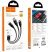 USB кабель HOCO U104 3в1 Lightning/Micro/Type-C, чорний