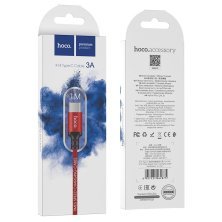 USB кабель HOCO X14 USB - Type-C, 1 метр, червоний