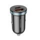 Автомобільний зарядний пристрій BOROFONE BZ22 Scenery TYPE-C PD 30W + USB QC3.0, чорний