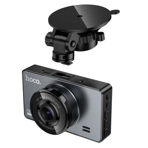 Автомобільний відеореєстратор HOCO DV14 3" IPS, 720P (Metal Gray)