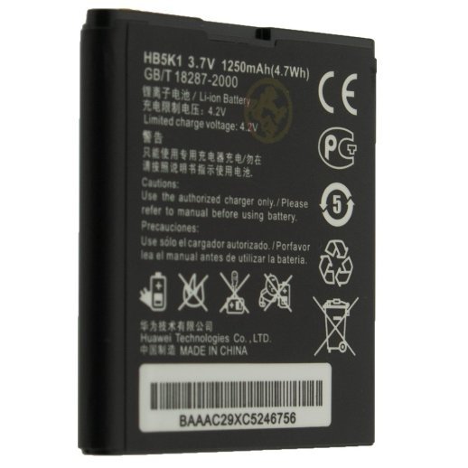 Акумулятор до телефону ОРИГІНАЛ HUAWEI U8650 (HB5K1) | U8650 Sonic | U8652 | U8850 VISION | M865 Ascend 2