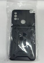 Armor Case With Curtain for Motorola E40 4G Чорний