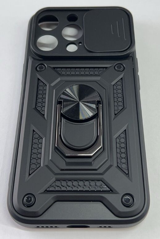 Armor Case With Curtain for Apple Iphone 14 Pro Чорний