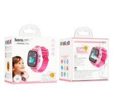 Годинник HOCO Y100 children watch with call function, SIM КАРТКА 2G, РОЖЕВИЙ