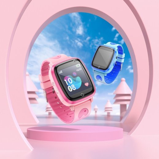Годинник HOCO Y100 children watch with call function, SIM КАРТКА 2G, РОЖЕВИЙ
