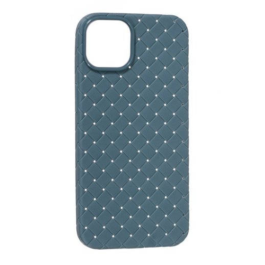Накладка Шкіра Плетіння для Apple iPhone 13/14 Gray