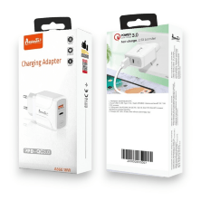 Мережевий Зарядний Пристрій Avantis A860 QC 3.0 + PD 18W (2 ports) White