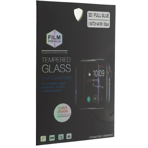 Захисне скло FULL GLUE APPLE WATCH 44MM Series 4 ЧОРНИЙ