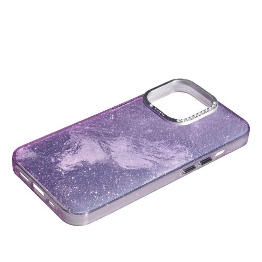 Накладка Marble Style для Apple iPhone 13 Pro Violet