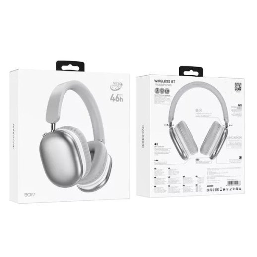 Бездротові повнорозмірні навушники BOROFONE BO27, сталевий