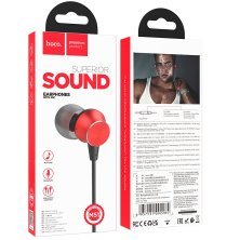Дротові навушники HOCO M51, червоний
